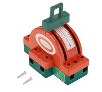 220V Interruptor De Cuchillo De Seguridad De Desconexión De 2 Polos De Doble Tiro,Cobre + ABS,32A para Interruptor Automático a Prueba De Fallas, Conmutación En Generador De Respaldo