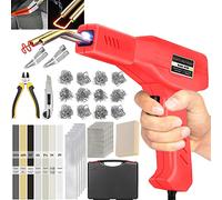 220W Soldador de Plástico,2 en 1 Kit Soldadora de Plastico&Soldadura Plástico,Kit Reparación de Plásticos con 800 pcs Arapas&64pcs Varillas Soldadura para Parachoques de Coche la Mayoría de Plásticos