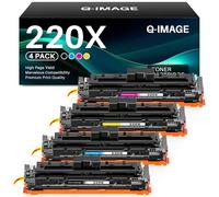 220X 220A Cartucho de Tóner (con Chip) Compatible para HP 220X 220A Tóner