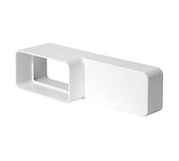 220x55mm - 110x55mm Reductor de Tubo Rectangular - Junta/Conector Rectangular - PVC