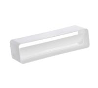 220x55mm Conector con Válvula Antirretorno para Conductos - Junta Rectangular para Sistemas de Ventilación de Canal Plano - PVC