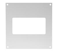 220x55mm Placa de Pared - Brida para Conducto Rectangular de PVC