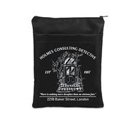 221B Baker Street Book Lover Gift Sherlock Literature Fan Book Cover con cremallera para amantes de la literatura (221B BM)