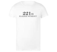 221b Baker Street Camiseta Básica Algodón Blanca Mujer Cotton White Women's T-Shirt