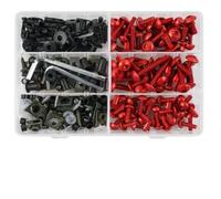 223 Uds Kit De Pernos De Carenado Clips De Sujeción Tornillo Para CBR600RR CBR1000RR CBR 600 F2 F3 F4 CBR 600 RR 1000 RR 900 929RR 650R Clip montaje(rojo)