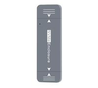 2230 NVMe - Carcasa de disco sólido de aluminio de doble puerto, función de presión, carcasa de disco sólido de aluminio de 10 Gbps