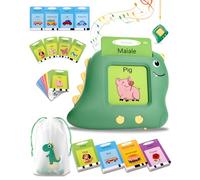 224 Palabras flashcards niños italiano e inglés, amigo vocabolo juego italiano, juegos montessori 2 años, educativos preescolares Idioma Aprender a hablar-Verde