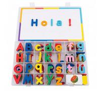 224 Piezas Letras Magnéticos en Español, Materiales de Aprendizaje del Alfabeto Español, Abecedario Magnético de Espuma, Juguete Educativo, Letras de Colores para Formar Palabras y Aprender a Leer