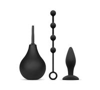 224ml Enema para Limpieza de Colon, Ducha Anal Con tres Accesorios, pera Lavado Recto, Lavativas para Hombre, para Duchas Vaginales y Enemas