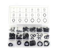 225 piezas Kit de juntas tóricas surtidas de caucho negro Anillos de sellado para máquinas Conectores Plomería y herramienta de reparación de automóviles Reparación rápida Resistente desgaste