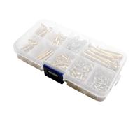 226 tornillos de montaje para guitarra, caja surtida, 9 tipos de tornillos para guitarra eléctrica, kit de tornillos para pastilla de puente de guitarra eléctrica