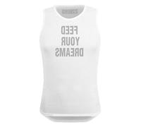 226ERS - Base Layer 2.0 Color Blanco Talla XL, Camiseta Interior sin Mangas, para Deportistas, Ropa para Hombre y Mujer, Regula Temperatura y Aleja el Sudor, Tejido Fresh, Camiseta Interior Ciclismo