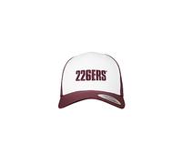 226ERS Gorra Retro Trucker para Hombre y Mujer, Gorra de Verano Ajustable y Transpirable- Blanca Bordeaux Casual