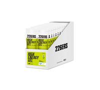 226ERS - High Energy Gel, Gel Energético con Cafeína, Ciclodextrina, 50 g de Hidratos de Carbono y Aromas Naturales, 160 mg de Cafeína, sin Gluten, Vegano, Sabor Lima - 24 x 76 g