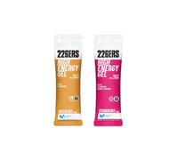226ERS High Energy Gel Pack Salty - Lote de 2 Geles Energéticos de 76g (Miel y Cacahuete + Fresa Salada) - Con Ciclodextrina y BCAAs, Alta Carga de Hidratos de Carbono, Vegano y Sin Gluten