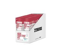 226ERS - High Fructose Gel, Gel Energético para Deportistas, con Maltodextrina y Fructosa, con 100 mg de Caféina, Vegano y Sin Gluten, Aporte Hidratos de Carbono, Sabor Cereza, 24 Geles x 80 g