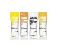 226ERS High Fructose Gel Pack Descubrimiento - Lote de 4 Geles Energéticos de 80g (Limón, Banana, Speculoos y Neutro) - Variedad Completa Sin Cafeína, Maltodextrina y Fructosa, Vegano y Sin Gluten