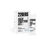 226ERS High Fructose XS, Gel Energético Deportivo, Neutral 8 x 44g | 44g hidratos multitransportables de alta absorción, maltodextrina y fructosa 1:0.8, sin gluten, sin lactosa, vegano