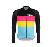226ERS - Maillot, de Manga Larga, Ropa para Hombre y Mujer, Maillot Ciclismo para Deportistas, Edición Hydrazero, Ligero y con Cuello de Lycra, Buen Secado y Confort, Color Negro - Talla M