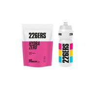 226ERS Pack Hidratación - Lote de Bebida de Electrolitos Hydrazero Drink de 225g (Sabor Fresa) y Bidón Oficial Superlight de 750ml - Bebida Hipotónica con Sales Minerales, Sin Azúcar, Sin Gluten