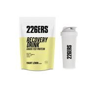 226ERS Pack Recuperación - Lote de Suplemento Post-Entrenamiento Recovery Drink de 1kg (Sabor Yogur Limón) y Shaker Mezclador de 800ml - Recuperador Muscular con Proteína y Carbohidratos, Sin Gluten