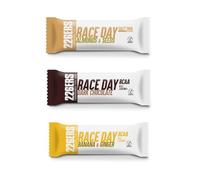 226ERS Race Day Bar Pack 3 Sabores - Lote de 3 Barritas Energéticas de 40g (Plátano y Jengibre, Chocolate, Almendras y Semillas) - Ricas en Frutos Secos, Sin Gluten, Pack de Descubrimiento Ideal