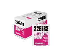 226ERS Recovery Drink Monodosis | Recuperador Muscular con Proteína Whey, Creatina, Hidratos, Triglicéridos y L-Arginina, Sin Gluten, Fresa - 15 unidades x 50 gr