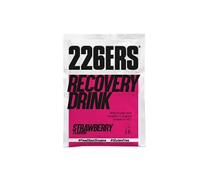 226ERS - Recovery Drink Monodosis, Recuperador Muscular para Deportistas, Proteína Whey, L-Arginina, Creatina, Hidratos de Carbono, Triglicéridos, sin Gluten, Sabor Fresa 1 x 50g