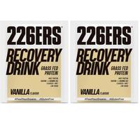 226ERS Recovery Drink | Recuperador Muscular con Proteína Whey, Creatina, Hidratos, Triglicéridos y L-Arginina, Sin Gluten, Vainilla - 50 g (Paquete de 2)