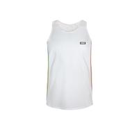 226ERS - Slim Flag Camiseta Tank Top sin Mangas Blanca Talla L, Ideal para Running y Trail Running, de Poliamida y Elastáno, Patrón Relaxed, Corte Lateral y Faldón Trasero, Camiseta Deportiva
