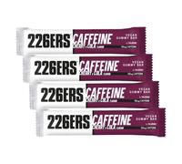 226ERS Vegan Gummy Bars | Barrita Energética Vegana con Cafeína, Gominola en Barrita, Snack Ciclismo y Running, Cherry Cola - 1 barra x 30g (Paquete de 4)
