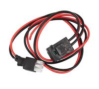(2295) Cable de alimentación de 1 m con fusible compatible con Yaesu FT-857D y FT-897D Hy