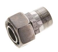 22L y 3/4'' NPT Acero inoxidable Rótula recta con rosca macho 160 bar Ajustable ISO 8434-1