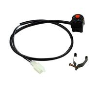 22mm 7/8" Bocina De Arranque Para Motocicleta Botón Pulsador Rojo Para Moto ATV UTV Todoterreno Accesorios Para Motos Deportivas Interruptor del manillar