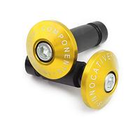 Ø22mm (7/8") Topes de Manillar Moto Manillar Topes Perillas Aluminio,Universal deslizador antivibración