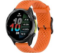 22mm Correas de Compatible con Garmin Forerunner 970, 965, 955/955 solar, 745 Smartwatch Correas-Correa Deportivas Magnético Silicona Suave de Repuesto para Mujeres y Hombres (Naranja)