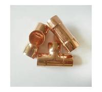 22mm Inner Dia x1.5mm Thickness Copper Equal Tee Socket Weld End Feed Coupler Plumbing Fitting Water Gas Oil