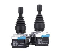 22mm Master Monolever palanca Joystick interruptor basculante 2 4 vías interruptores cruzados de reinicio automático 1 Uds(4Way Reset 4NO)