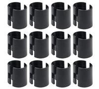 22mm para Estantes de Plástico Negro 32 Clips de Bloqueo