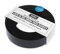 22mm Ribete de Melamina Estera Negro, Cinta de Chapa Pre-Pegada - Rollo de 7,5m - Hierro para una Fácil Aplicación de Bricolaje - Cubrirá el Borde de un Panel Estándar de MDF