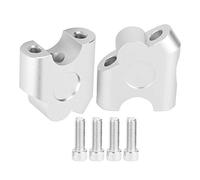 22mm Universal Motorcycle Handlebar Riser Clamp, Handle Bar Riser Mount Adapter with 30mm Height Raise and 20mm Backward Shift, CNC Aluminum Alloy Handlebar Riser for Comfortable R (Electrochapado)