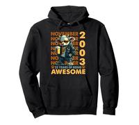 22nd Birthday Cow Legends November 2003 22 Years Old Mens Sudadera con Capucha