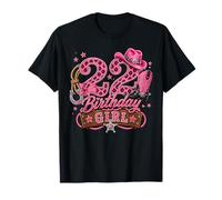 22nd Birthday Girl Pink 22 Years Old Cowgirl Western Rodeo Camiseta