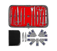 22pcs Advanced Dissection Kit Biology Lab Anatomy Dissecting Set with Stainless Steel Scalpel Knife Handle Blades_fm18