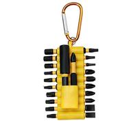 22pcs Screwdriver Bit Set - S2 Alloy Steel 1/4" Hex Shank Bits | Magnetic Bit Holder With Carabiner Clip For Driver & Drill | Car & Bike Repair Kit