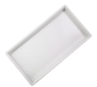 22x12 Cm Bandeja Decorativa Rectangular Blanca para Baño, Cocina O Dormitorio, Organizador Multifuncional para Perfumes, Jabones, Toallas, Cosméticos, Plantas Pequeñas Y Accesorios