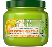 ¡23% DTO! Fructis Hair Bomb Keratina Mascarilla Capilar Liso & Brillo 320 ml
