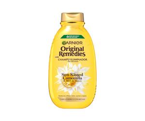 ¡23% DTO! Original Remedies Sun-Kissed Camomila y Miel de Flores Champú Iluminador Pelo Rubio 400 ml