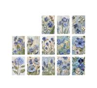 23 hojas retro de papel de flores en relieve para álbumes de recortes, álbum de fotos, diario, cuaderno, bloc de notas con patrón de flores