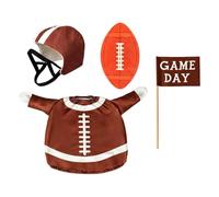 23-inch Backyard Goose Football Apparel Set, American Football Helmet, Jers | Front Porch Goose Jersey Helmet For Collectors Parties Park Yard Lawn Courtyard Balcony